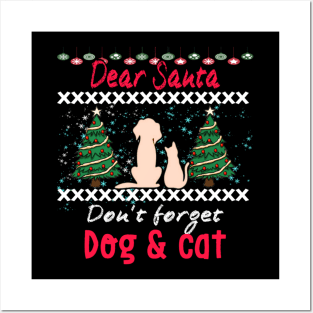 Xmas gnomes, Christmas dog and cat, Xmas, Xmas shirt, Xmas t-shirt, Posters and Art